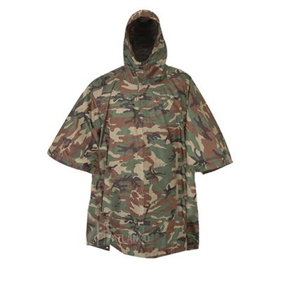 Poncho US MILITARY rip-stop WOODLAND