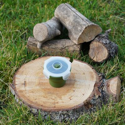 Faltbarer Becher mit Deckel GRÜN FOSCO 311051 3