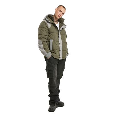 Jacke GARRET gefüttert OLIVE GREEN