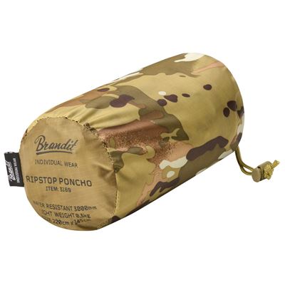 Poncho rip-stop mit Hülle TACTICAL CAMO