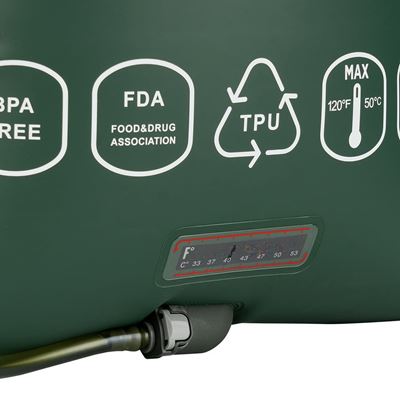 Solardusche PREMIUM 15 Liter mit Pumpe GRÜN