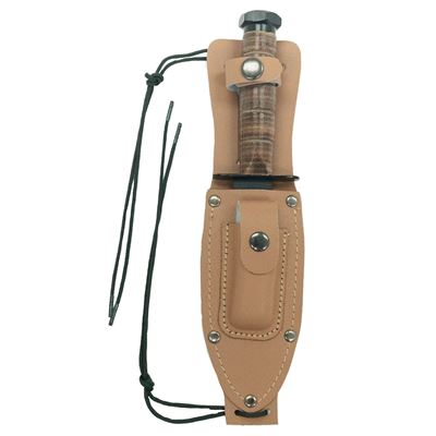Messer mit Lederholster US PILOT’S SURVIVAL ROTHCO 3277 3