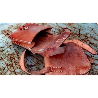 Kleine RUMÄNISCHE LEDER Tasche gebraucht