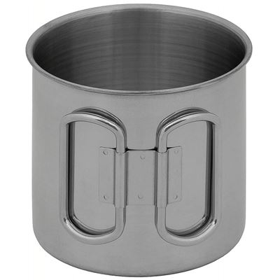 Tasse Edelstahl  Klappgriffe 450 ml
