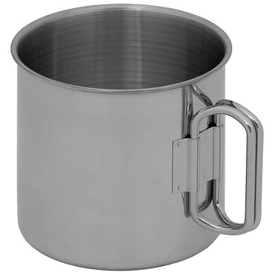 Tasse Edelstahl  Klappgriffe 450 ml