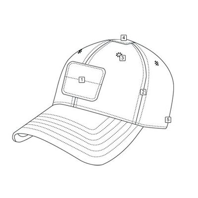 Cap CONTRACTOR VELCRO DIGITAL WOODLAND