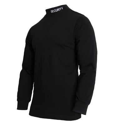 Kragenpullover SECURITY SCHWARZ