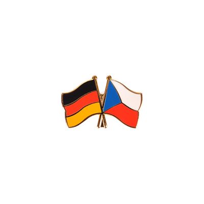 Anstecker Flagge Freundschaft CZ x DE