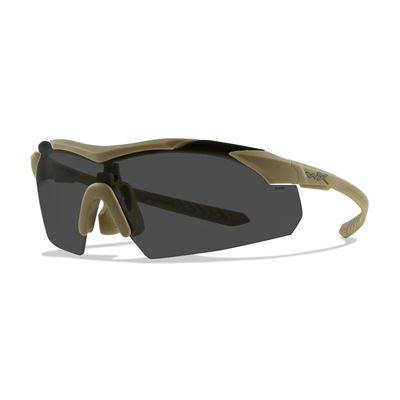 Taktische Sonnenbrille WX VAPOR COMM Set 3 Gläser TAN Rahmen