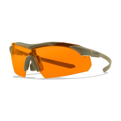 Taktische Sonnenbrille WX VAPOR COMM Set 3 Gläser TAN Rahmen