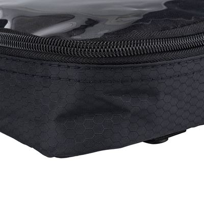 HEXAGON ORGANIZER-Tasche, transparent, SCHWARZ 101INC 359582-BLK 2