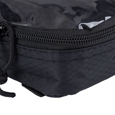 HEXAGON ORGANIZER-Tasche, transparent, klein, SCHWARZ 101INC 359583-BLK 3