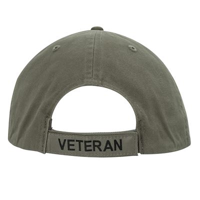 Cap VINTAGE VETERAN mit US Flagge GRÜN ROTHCO 3599 3
