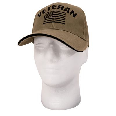 Cap VINTAGE VETERAN mit US Flagge COYOTE ROTHCO 35990 5