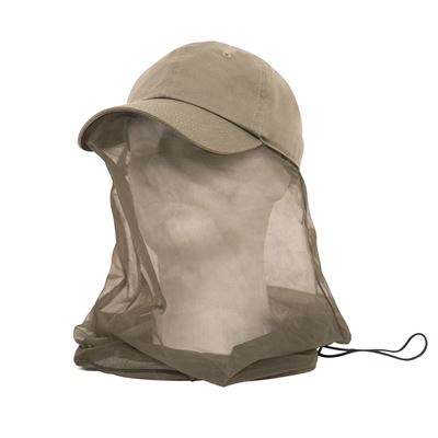 Cappy OPERATOR mit Moskitonetz KHAKI