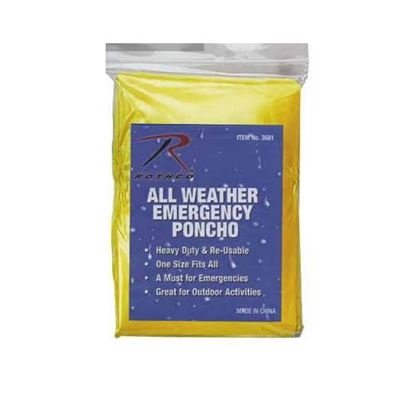 Emergency Poncho leicht GELB