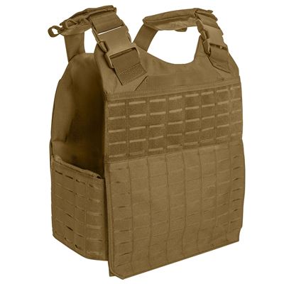 Plate Carrier LASER CUT MOLLE Plattenträger COYOTE BROWN