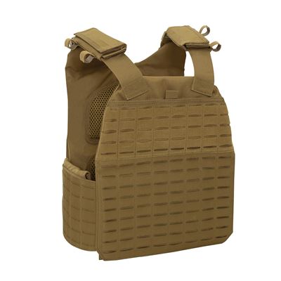 Plate Carrier LASER CUT MOLLE Plattenträger COYOTE BROWN Übergröße