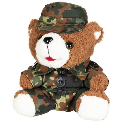Teddybär in Uniform 28 cm FLECKTARN