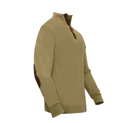 Strick Pullover 3 Knöpfe KHAKI