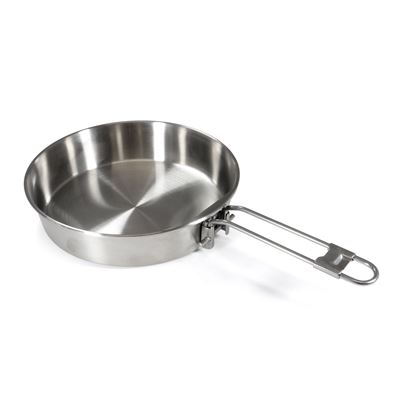 Pfanne Hohe  mit Klappgriff EDELSTAHL