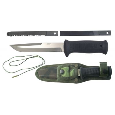 Messer mit feststehender Klinge UTON Typ 75/MNS mit Scheide Typ 95 les