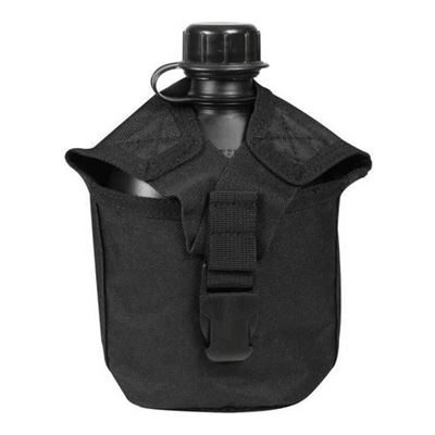 Hülle für Feldflasche 1QT MOLLE SCHWARZ