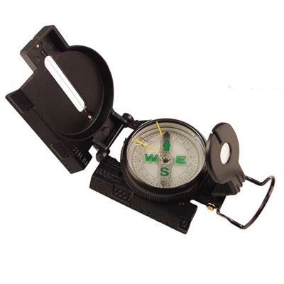 Kompass TACTICAL MARCHING Metallkörper SCHWARZ