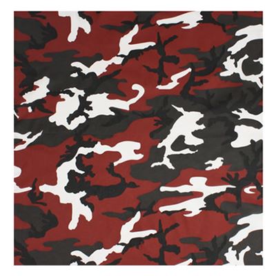 Tuch 55 x 55 cm ROT RED CAMO