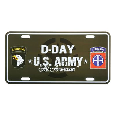 Blechschild aufs Auto D-DAY U.S. ARMY