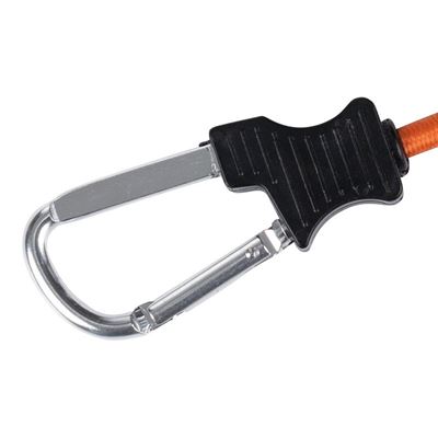 Gummiseil 60 cm mit Karabinerhaken, 2 Stück, ORANGE FOSCO 419201-OR 2