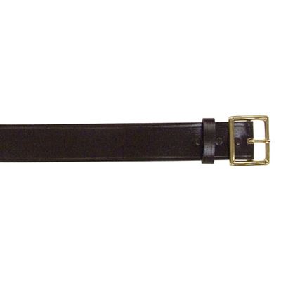 Ledergürtel GARRISON mit goldener Schnalle SCHWARZ 1 3/4''