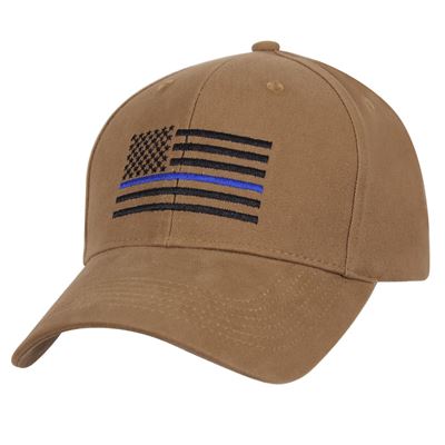 Cap US Flagge mit blauem Streifen COYOTE