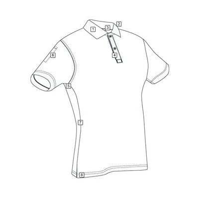 Poloshirt Damen 24-7 Original Kurzarm HEATHER GRAU