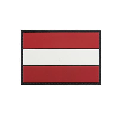 Aufnäher Flagge ÖSTERREICH farbig Kunststoff VELCRO 8x5cm