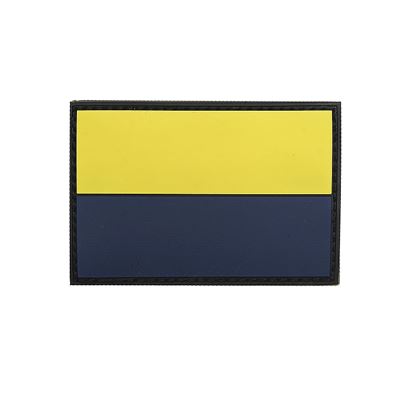 Aufnäher Flagge UKRAINE farbig Kunststoff VELCRO 8x5cm