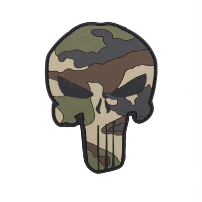 Patch PUNISHER Velcro 3D Kunststoff FRENCH CAMO