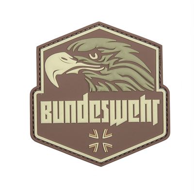 Patch BUNDESWEHR Kunststoff Velcro BRAUN