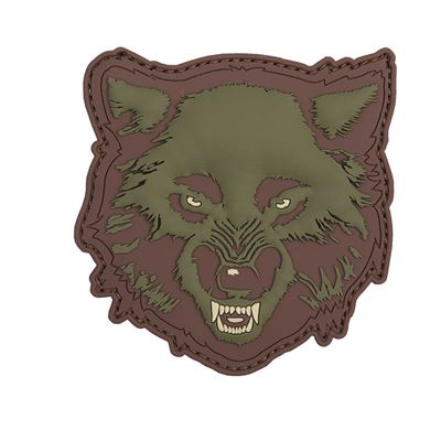 3D-Kunststoff-Patch WOLF velcro MULTICAM