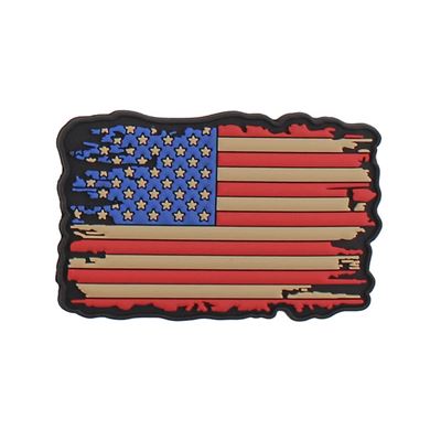 Patch Velcro 3D Kunststoff Flagge USA