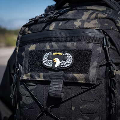 3D-Plastikpatch 101st Airborne mit Flügeln