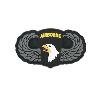 3D-Plastikpatch 101st Airborne mit Flügeln