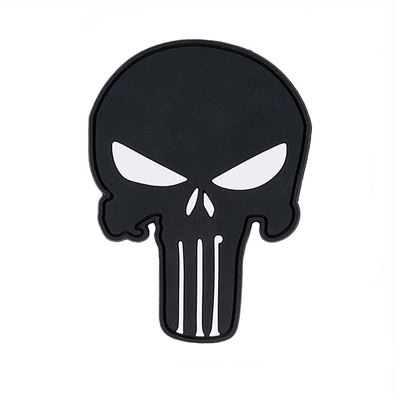 Patch PUNISHER  Kunststoff SCHWARZ