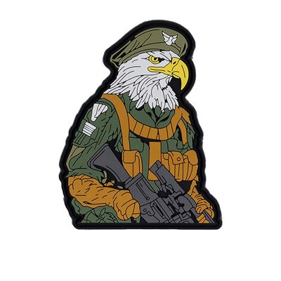 Patch 3D plastik DANGEROUS EAGLE Velcro