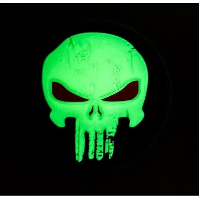 3D-Plastik-Aufnäher PUNISHER RED EYES mit Klettverschluss, GLOW IN THE DARK 101INC 444190-7573 2