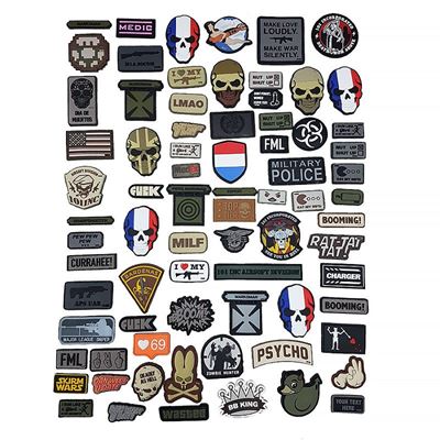 Patches Set 75 Stück PVC velcro