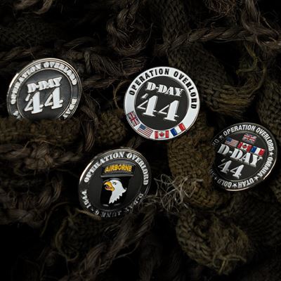 Anstecker D-DAY 44 mit alliierten Flaggen FOSTEX 445510-14002 4