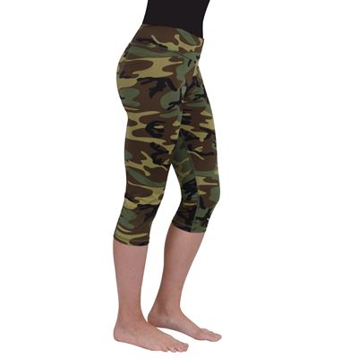 Damenleggings WORKOUT 3/4 mit Hosentaschen WOODLAND