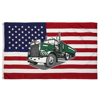 Flagge USA mit LKW TRUCK
