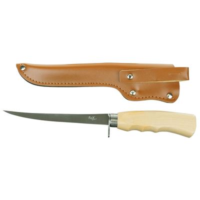 Filetiermesser CLASSIC Birkenholzgriff mit Scheide